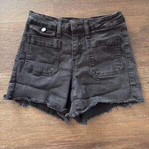 Judy Blue Black Denim Shorts Sz S
